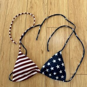 American flag bikini top